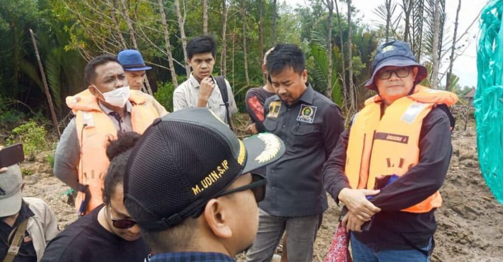 Tindak Lanjut Perkara Penyerobotan Lahan, Komisi I Kunjungi Lahan Tambak Milik Warga